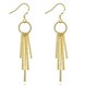 Wholesale New arrival Gold Color Long Tassel Earrings for Women Wedding Fashion Jewelry Gifts TGCLE006