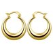 Wholesale Hot sale classical gold Thick big Hoop Earrings For Women New Fashion Female circle earrings Jewelry  TGCLE074