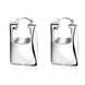 Wholesale Trendy Silver Square Drop Earrings For Woman Fashion Earrings Jewelry Best Gift for Wedding/Birthday TGCLE103