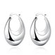 Wholesale Hot sale Silver U Shape Thick big Hoop Earrings For Women New Fashion Female circle earrings Jewelry  TGCLE107