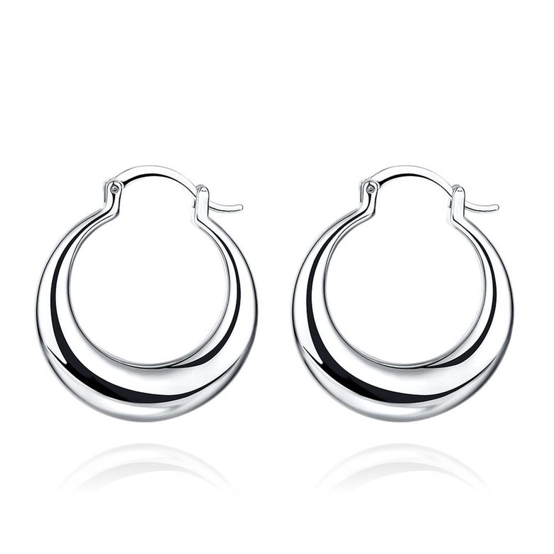 Wholesale  Hot sale Silver Earrings For Womem New Arrival Fashion Party Accessories  high quality circle Ear Studs    TGCLE109