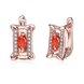 Wholesale Fashion Crystal Jewelry Square Earrings with Zircon Stones Fashion Cheap Red Earrings Brincos for Women TGCLE140