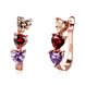 Wholesale Luxury Rose Gold Color Earrings Flash CZ Zircon U shape Ear Studs for Women fine wedding jewelry TGCLE148
