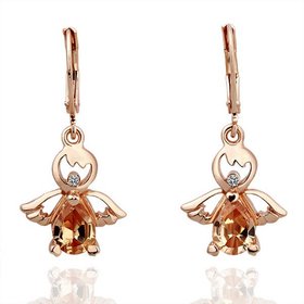 Wholesale New arrival cute insect Earrings rose gold  dangle Earrings for Women delicate high quality jewelry gift TGGPDE052