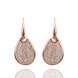 Wholesale Trendy Rose Gold Plated Rhinestone zircon water drop Dangle Earring delicate high quality earring for women wedding jewelry   TGGPDE009