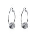 Wholesale Platinum Round Rhinestone Stud Drop Earrings For Women Making Wedding Fashion Jewelry Gift TGGPE117