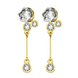 Wholesale New Korean Style Fine color 24K Gold Earring Women Fashion Jewelry Cubic Zirconia Hanging Earring Hot Sale jewelry from China TGGPE163