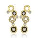 Wholesale New Crystal Drop Earrings Luxury Shining Gold Color Round Rhinestone Dangle Earring for Women Wedding Party Jewelry TGGPE176
