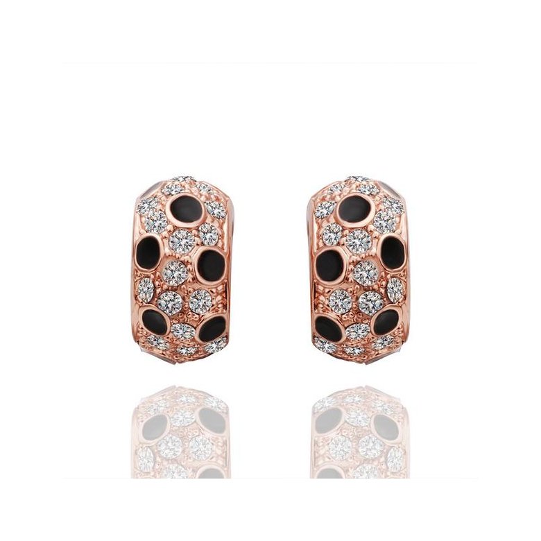 Wholesale New Fashion Round Stud Earrings for Women Girls Boho Top Quality Copper Zircon Gold Earrings Fine Party Outdoor Jewelry TGGPE253