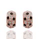 Wholesale New Fashion Round Stud Earrings for Women Girls Boho Top Quality Copper Zircon Gold Earrings Fine Party Outdoor Jewelry TGGPE253