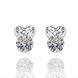 Wholesale Valentine Day Cute Love Heart Stud Earrings For Women White Zircon Crystal Wedding Ear Studs Jewelry TGGPE289
