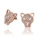 Wholesale Fashion Punk Rock tiger Head Women Earrings Exaggerated Personality Animal Gold Stud Earrings Charm Statement TGGPE051