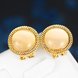 Wholesale Trendy 24K Gold Opal Oval Stone Stud Earring For Women Jewelry fine Gift TGGPE064