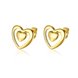 Wholesale Trendy 24K Gold Cute Heart Shape Stud Earring Classic party Jewelry  For Women Girls gift TGGPE106