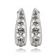 Wholesale Trendy Platinum Water Drop Rhinestone Stud Earring To Women Geometric Design Wedding Jewelry  TGGPE133