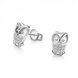 Wholesale Classic Platinum Rhinestone Stud Earring owl  AAA Zircon Earring for Women Crystal Drop Earring Daily Pendant Birthday Gift  TGGPE242