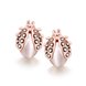 Wholesale Exquisite pearl Insect Ladybirds Stud Earrings For Women Party Gifts rose gold Alloy Earring Fashion Jewelry Accessory TGGPE267