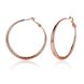 Wholesale Romantic Rose Gold Round Hoop Earring High Quality Vintage Big Round Hoop Earrings For Women Jewelry Hot Sale  TGHE059