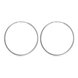 Wholesale Classic Trendy Silver plated Circle Hoop Earrings Round Stylish Earrings for women Engagement Christmas Gift TGHE003