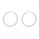 Wholesale Classic Trendy Silver plated Circle Twisted Hoop Earrings Round Stylish Earrings for women Engagement Christmas Gift TGHE006