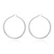 Wholesale Classic Trendy Silver plated Circle Hoop Earrings Round Stylish Earrings for women Engagement Christmas Gift TGHE010