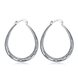 Wholesale Trendy Hot Sale Silver plated Simple U Shaped Hoop Earrings For Women Fashion Jewelry Wedding Accessories  TGHE015