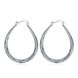 Wholesale Trendy Hot Sale Silver plated Simple U Shaped Hoop Earrings For Women Fashion Jewelry Wedding Accessories  TGHE016