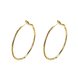 Wholesale New arrival 24K Gold Color Earrings For Women simple Trendy Round Statement Earrings Fashion Party Jewelry Gift TGHE051