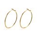Wholesale New arrival 24K Gold Color Earrings For Women simple Trendy Round Statement Earrings Fashion Party Jewelry Gift TGHE052