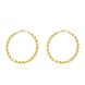 Wholesale New arrival 24K Gold Color twist Earrings For Women simple Trendy Round Statement Earrings Fashion Party Jewelry Gift TGHE056