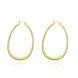 Wholesale New arrival 24K Gold Color U shape Earrings For Women simple Trendy Round Statement Earrings Fashion Party Jewelry Gift TGHE057