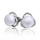 Wholesale Fashion wholesale jewelry China Platinum Pearl Stud Earring  Simpl Elegant Accessories Wedding Party Anniversary Gift  TGPE008
