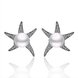 Wholesale Romantic Platinum Water Drop Pearl Stud Earring  Simpl Elegant five-pointed star Accessories Wedding Party Anniversary Gift  TGPE020