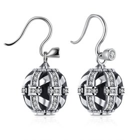 Wholesale China jewelry 925 Sterling Silver round Jewelry vintage high Quality Earrings For Women Banquet Wedding gift TGSLE123