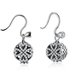 Wholesale Fashion 925 Sterling Silver round dangle earring delicate heart flower Zircon Earrings For Women Banquet fine gift TGSLE140