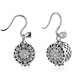 Wholesale Trendy 925 Sterling Silver round dangle earring delicate Zircon Earrings For Women Banquet fine gift TGSLE141