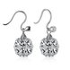 Wholesale Popular 925 Sterling Silver round ball dangle earring hollow out zircon Earrings For Women Banquet fine gift TGSLE146