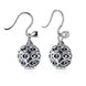 Wholesale Popular 925 Sterling Silver round ball dangle earring delicate hollow out zircon Earrings For Women Banquet fine gift TGSLE147