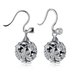 Wholesale Popular 925 Sterling Silver round ball dangle earring high quality flower hollow out zircon Earrings For Women Banquet fine gift TGSLE149