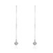 Wholesale Temperament Long Earrings for Women Party Jewelry Shiny CZ Stone Dangle Earrings Birthday Anniversary Gifts  TGSLE188