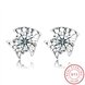 Wholesale China fashion jewelry unique 925 Sterling Silver Earrings High Quality for Woman cute little fish shiny Zircon Hot Sale Earrings TGSLE034
