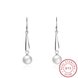 Wholesale Trendy Elegant Pearl Stud Earrings for Women Real 925 Sterling Silver Earrings Fine Jewelry wholesale China TGSLE231