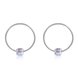 Wholesale Fashion 925 Sterling Silver Earrings For Women Girls Elegant large round crystal Earrings Party Wedding Jewelry Christmas Gifts  TGSLE023