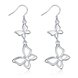 Wholesale New fashion Silver butterfly Dangle Earring For Women high qulity earring jewelry TGSPDE115