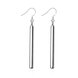 Wholesale Popular Silver plated classic rectangular Dangle Earring for women lady hoop wedding gift Jewelry holiday party gifts  TGSPDE150