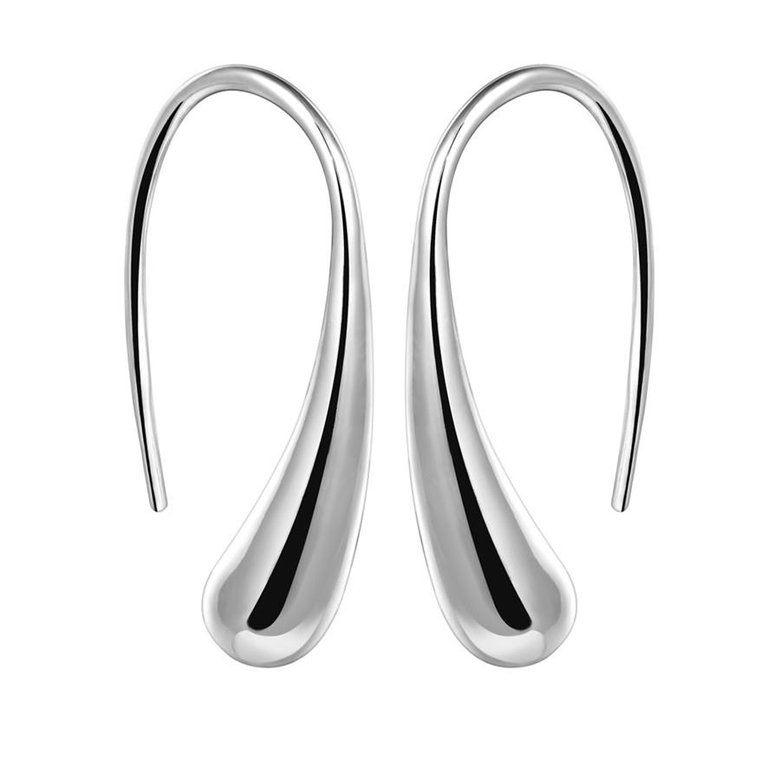 Wholesale Hot Sale Silver Earring Fashion Jewelry Teardrop Water drop Dangle Earrings For Women Valentine Gifts TGSPDE152