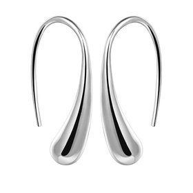 Wholesale Hot Sale Silver Earring Fashion Jewelry Teardrop Water drop Dangle Earrings For Women Valentine Gifts TGSPDE152