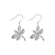 Wholesale Trendy Silver plated Animal Dangle Earring  cute dragonfly earring for women fashion jewelry fine gift TGSPDE160
