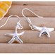 Wholesale Fashion jewelry from China Silver Sweet Smooth Surface Starfish Earrings For Women Wedding Jewelry Gift TGSPDE216
