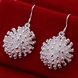 Wholesale Classic Silver plated fireworks shape Dangle Earring for women fine jewelry gift TGSPDE222